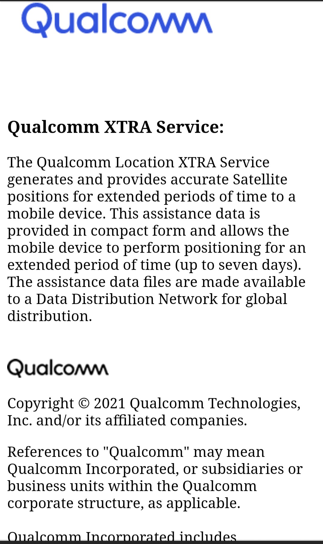 Qualcomm A-GPS and HTTPs service